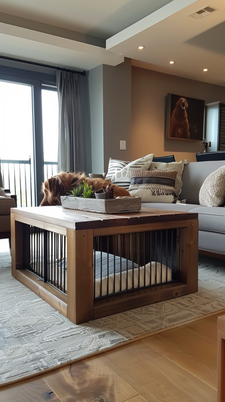 Image showcasing 10 DIY Dog Crate Furniture Ideas (Stylish and Functional Designs ...