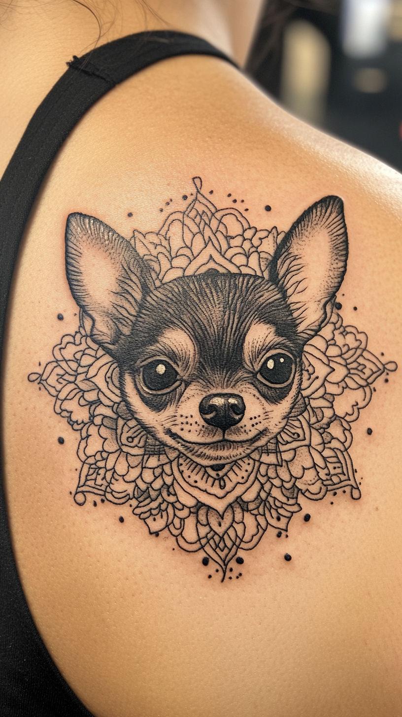 22 Simple Chihuahua Tattoo Ideas: Celebrate Your Tiny Companion with ...