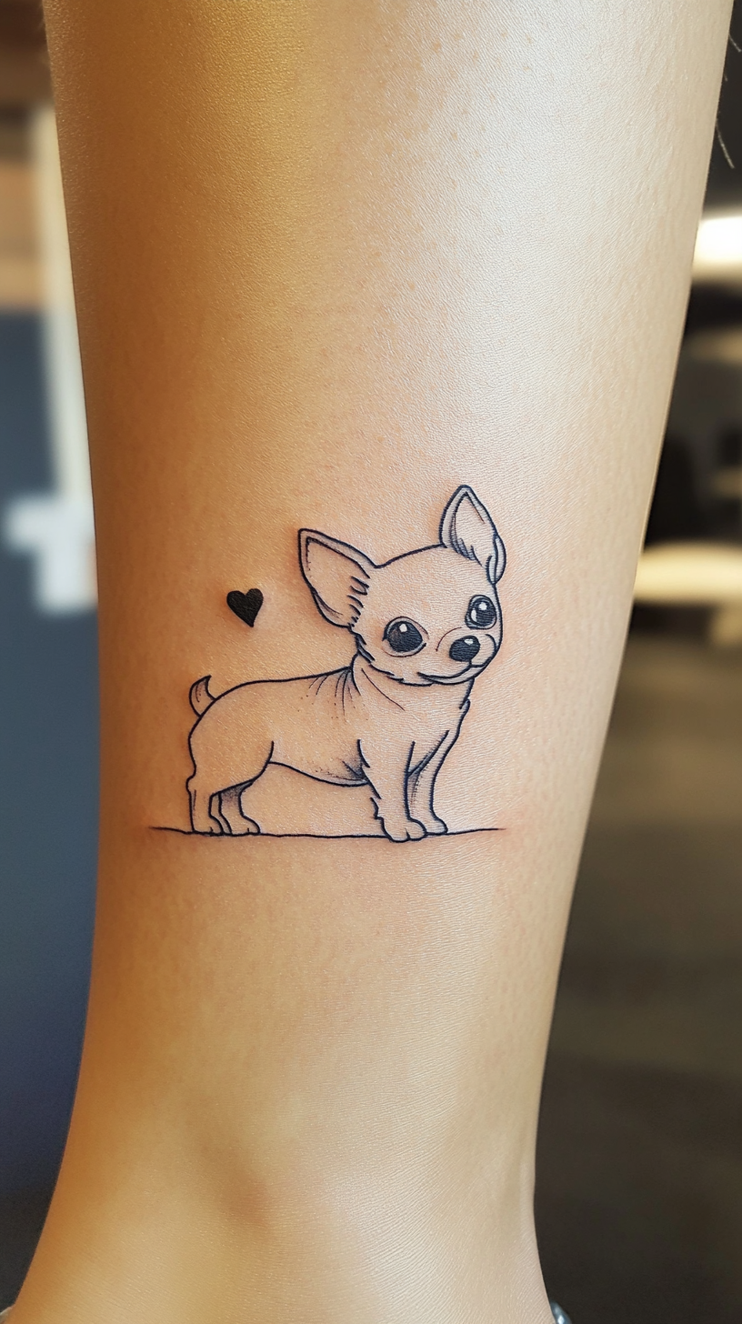 22 Simple Chihuahua Tattoo Ideas: Celebrate Your Tiny Companion with ...