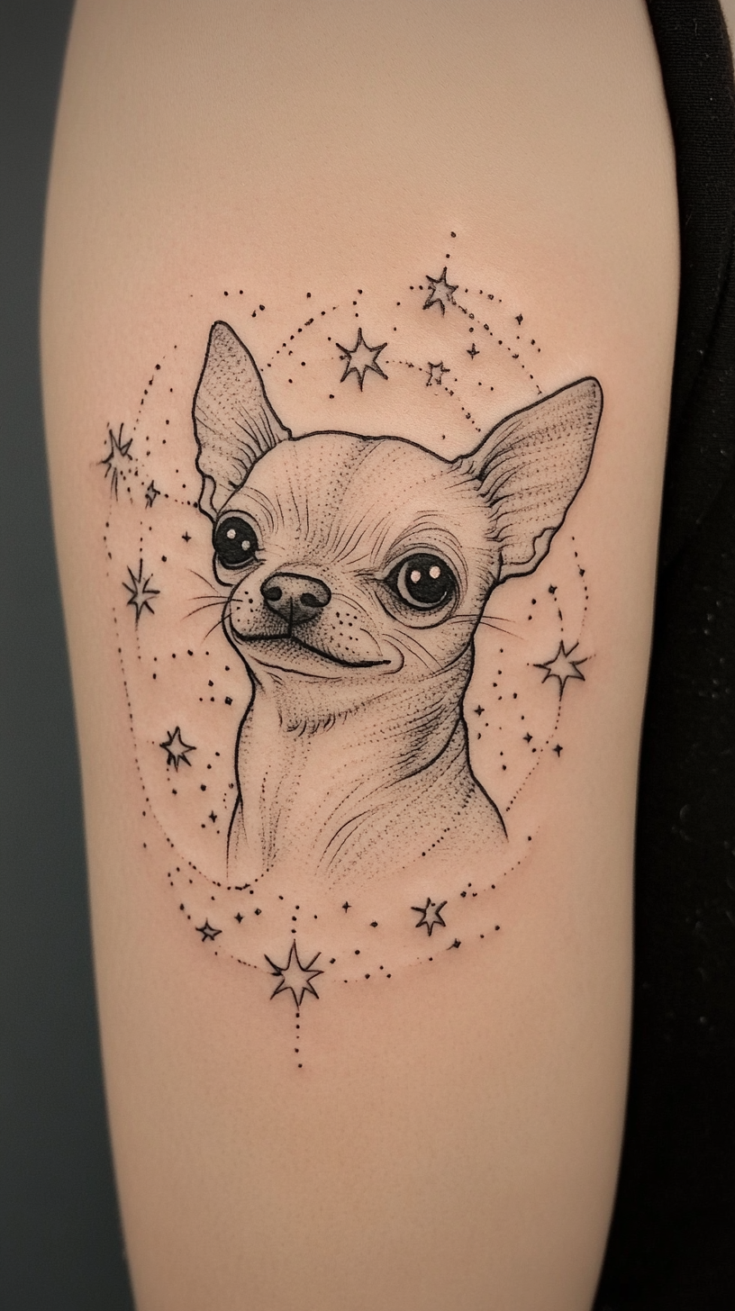 22 Simple Chihuahua Tattoo Ideas: Celebrate Your Tiny Companion with ...