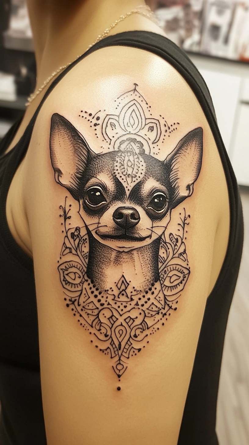 22 Simple Chihuahua Tattoo Ideas: Celebrate Your Tiny Companion with ...
