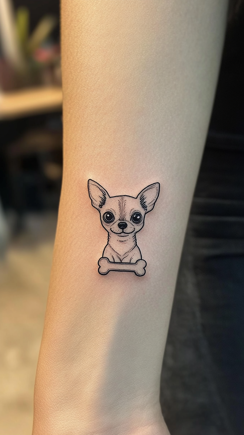 22 Simple Chihuahua Tattoo Ideas: Celebrate Your Tiny Companion with ...