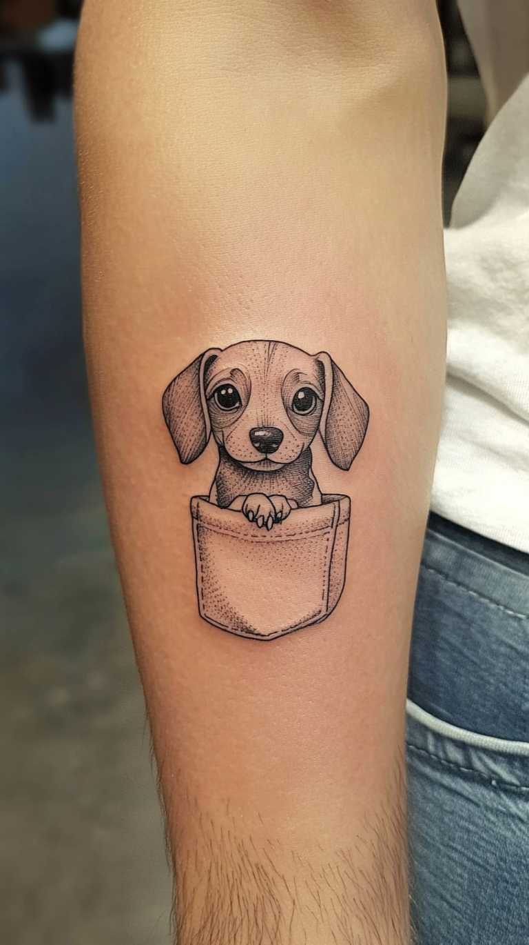 25 Dachshund Tattoo Ideas: Celebrate Your Wiener Dog with Unique ...