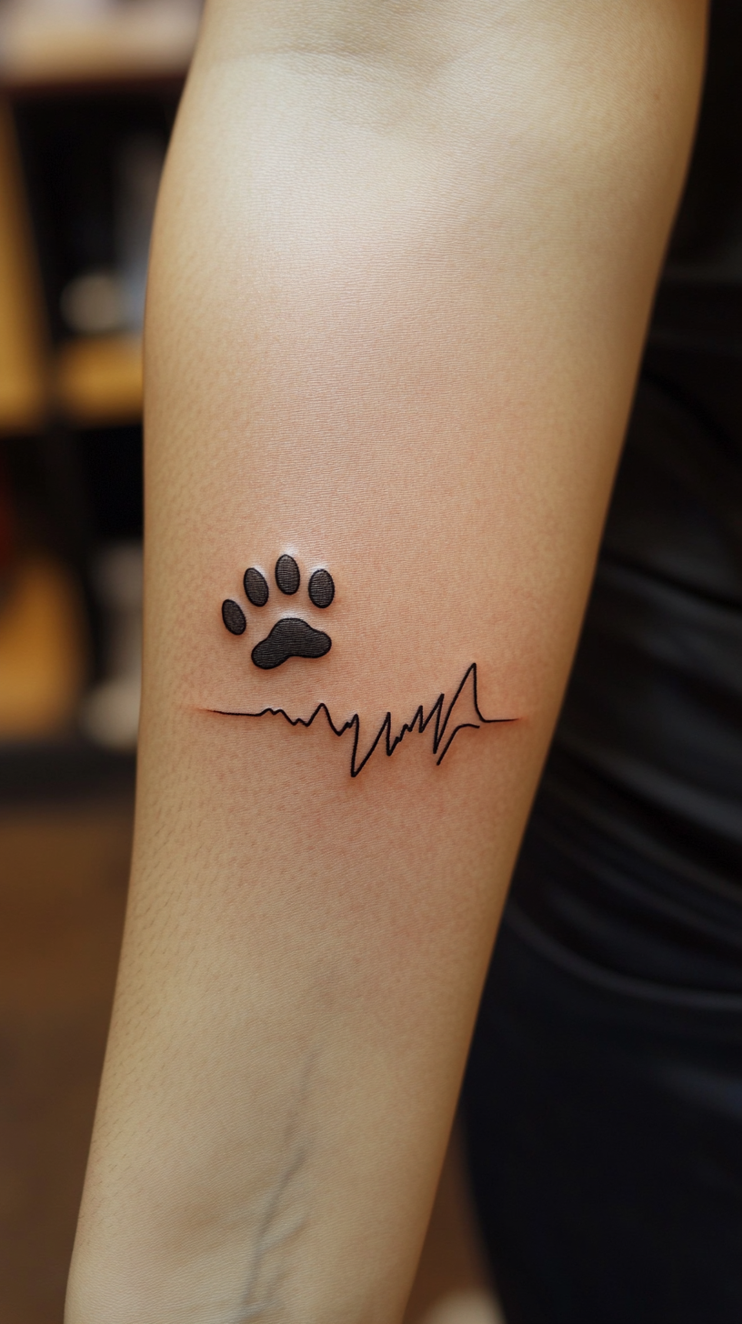 25 Minimalistic Dog Tattoo Ideas: Subtle Yet Meaningful Designs for Pet ...
