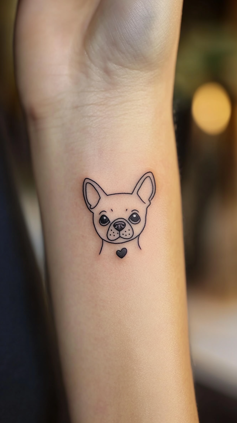 25 Minimalistic Dog Tattoo Ideas: Subtle Yet Meaningful Designs for Pet ...