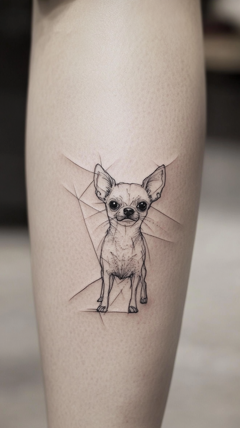 22 Simple Chihuahua Tattoo Ideas: Celebrate Your Tiny Companion with ...
