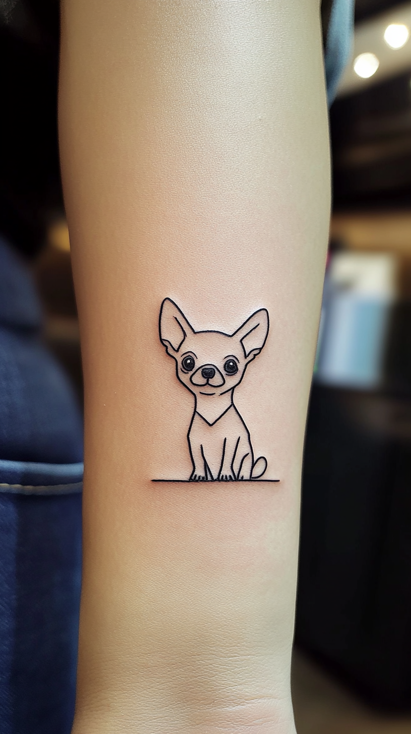 22 Simple Chihuahua Tattoo Ideas: Celebrate Your Tiny Companion with ...