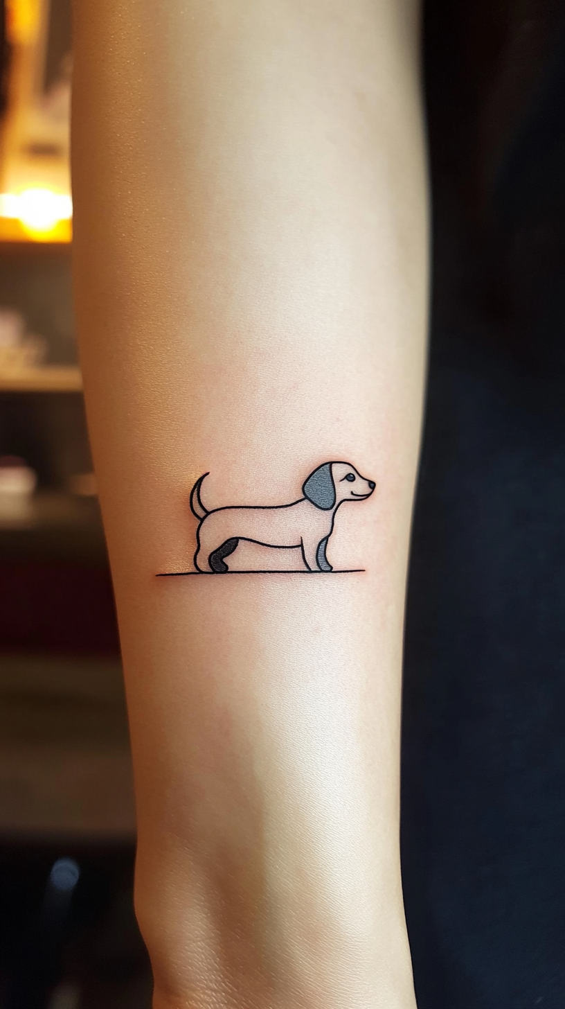 25 Dachshund Tattoo Ideas: Celebrate Your Wiener Dog with Unique ...