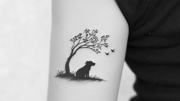25 Minimalistic Dog Tattoo Ideas: Subtle Yet Meaningful Designs for Pet Lovers