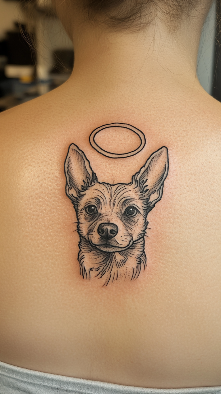 25 Dog Memorial Tattoo Ideas: A Beautiful Tribute to Your Beloved Pet ...