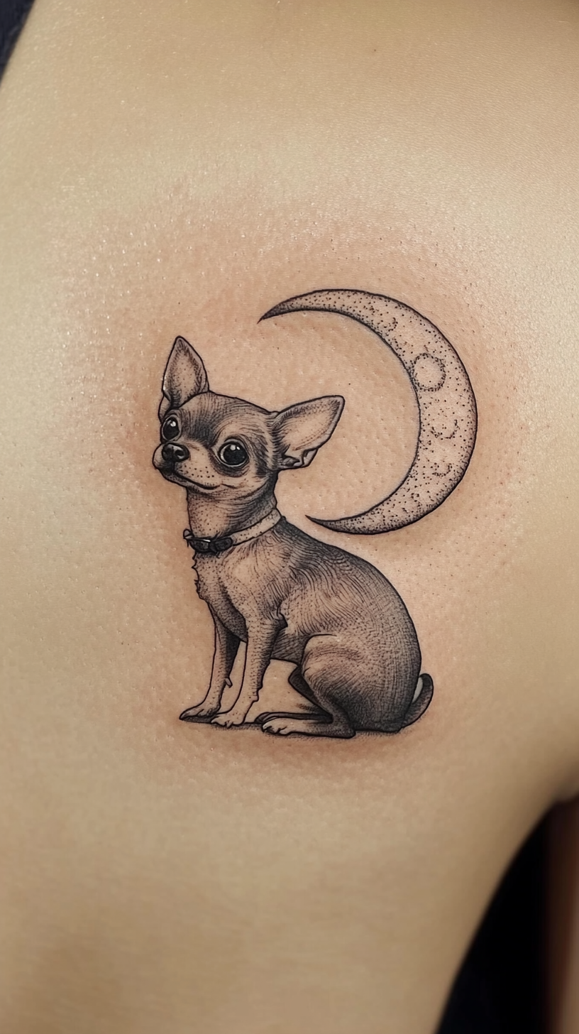 22 Simple Chihuahua Tattoo Ideas: Celebrate Your Tiny Companion with ...