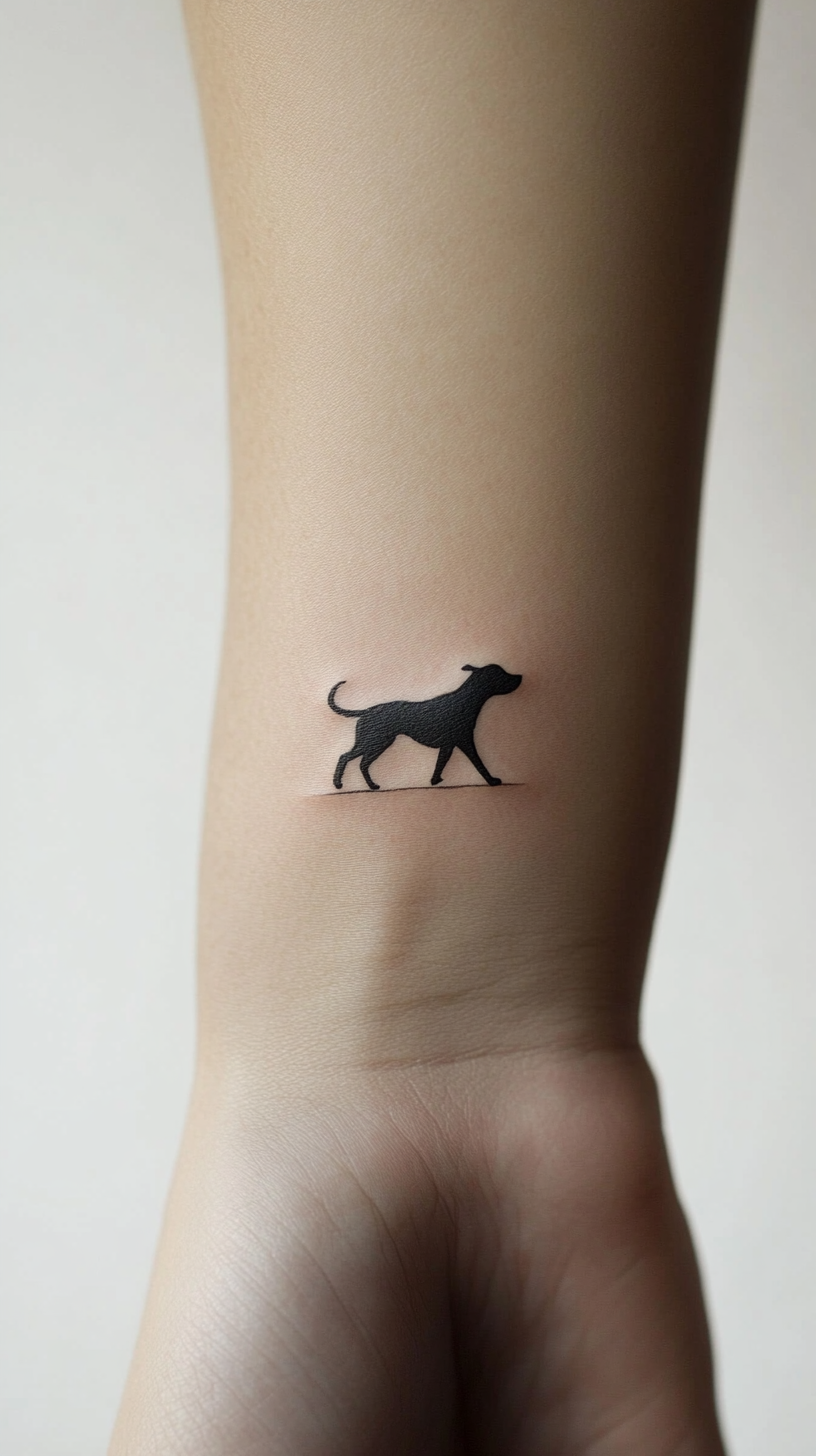 25 Minimalistic Dog Tattoo Ideas: Subtle Yet Meaningful Designs for Pet ...
