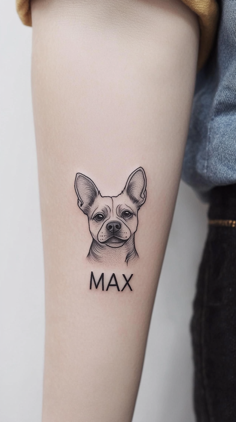 25 Minimalistic Dog Tattoo Ideas: Subtle Yet Meaningful Designs for Pet ...