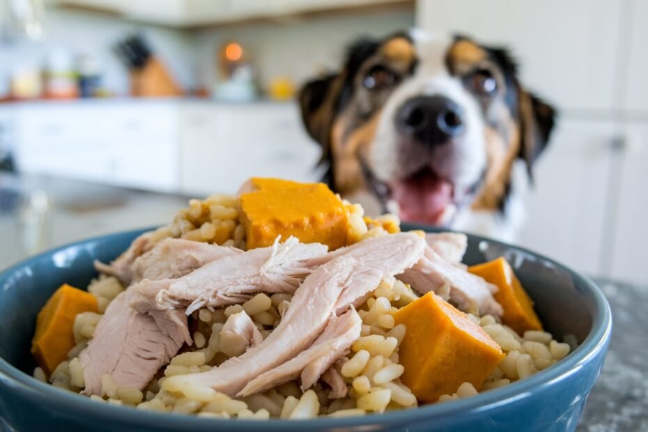 Chicken, Rice, and Pumpkin Dog Food Recipe for Dogs with Allergies ...