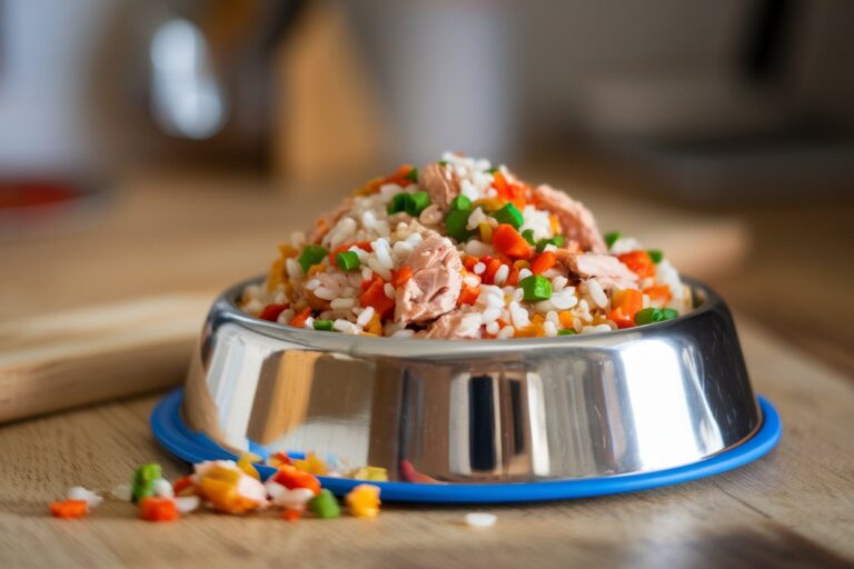 Easy Freezable Chicken & Veggie Dog Food Recipe