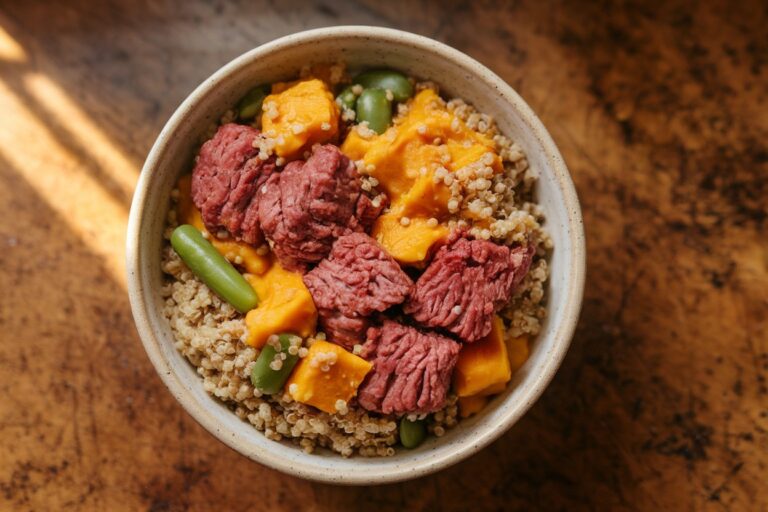 Beef & Pumpkin Delight: A Fall-Inspired Feast for Your Dog