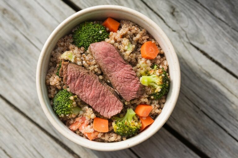 Beef & Quinoa Bowl: A Protein-Packed Power Meal for Your Pup