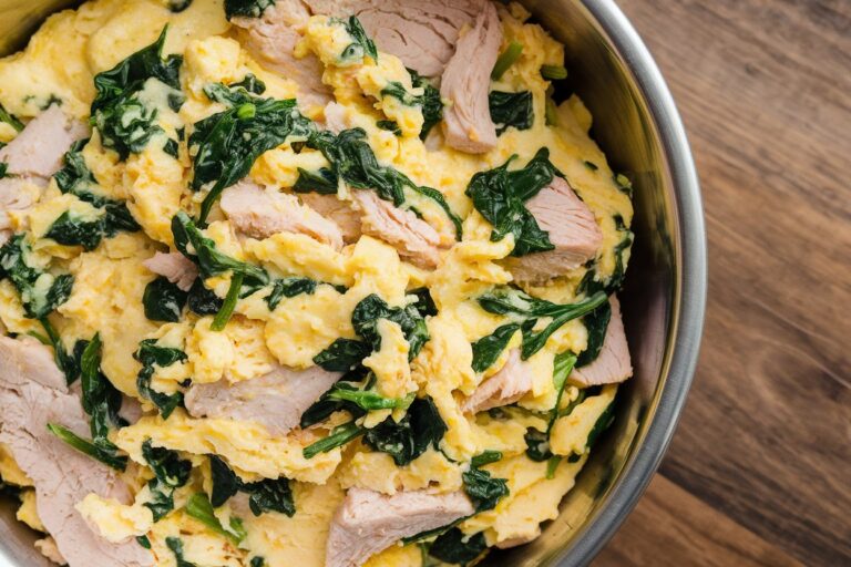 Turkey and Spinach Scramble: A Protein-Packed Breakfast for Your Dog