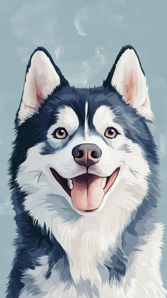 free-siberian-husky-iphone-wallpapers