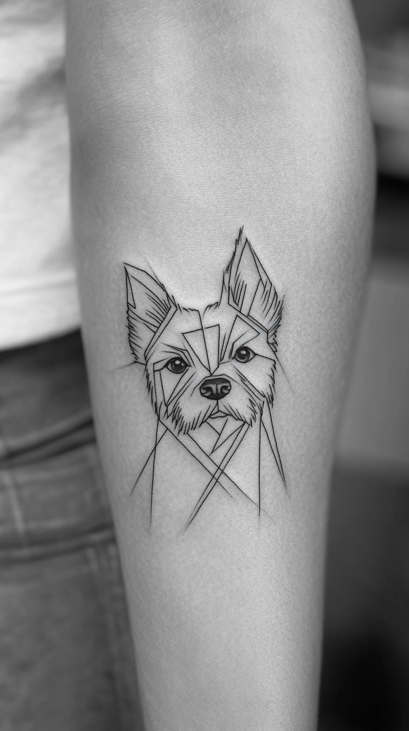 25+ Geometric Dog Tattoo Ideas for Your Next Ink Adventure 🐾