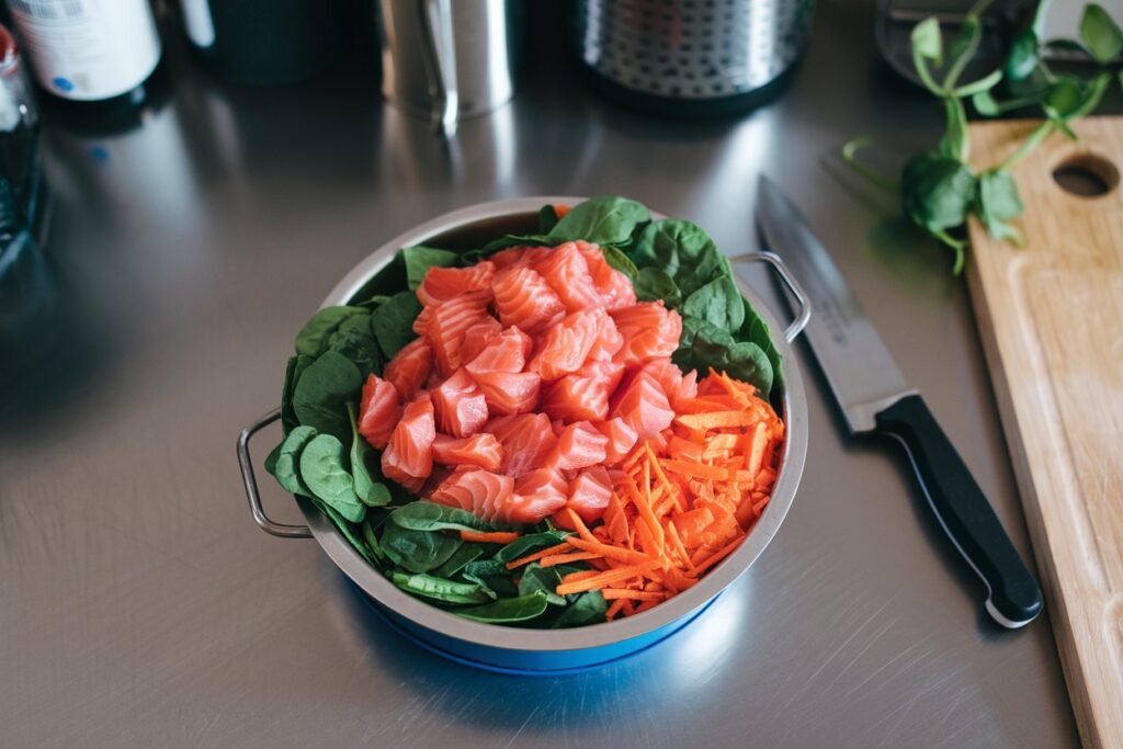 Salmon and Spinach Feast – A Nutrient-Packed Meal for Your Pup