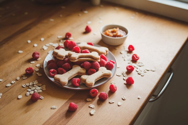 Homemade 4-Ingredient Raspberry Dog Treats: A Healthy Snack for Your Pup 🐶