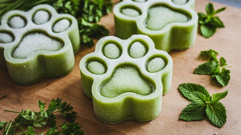 Fresh Breath Frozen Mint & Parsley Cubes: An Easy Dental Dog Treat