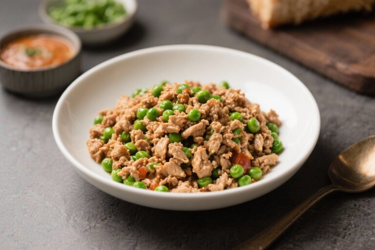Ground Chicken & Peas Dog Meal – Simple, Protein-Packed Homemade Food