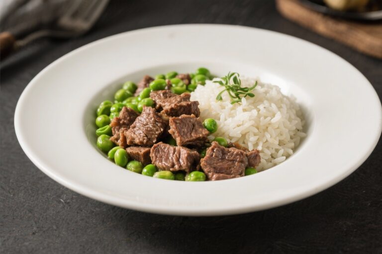 Beef, Rice & Peas – Homemade Dog Food Idea