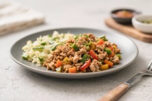 DIY Dog Meal - Ground Chicken & Veggies Recipe