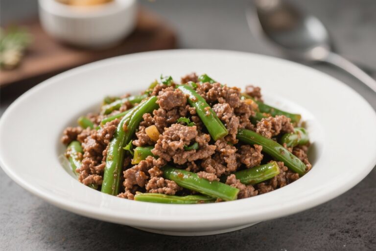 Ground Beef and Green Bean Homemade Dog Food – Simple, Nourishing, and Budget-Friendly