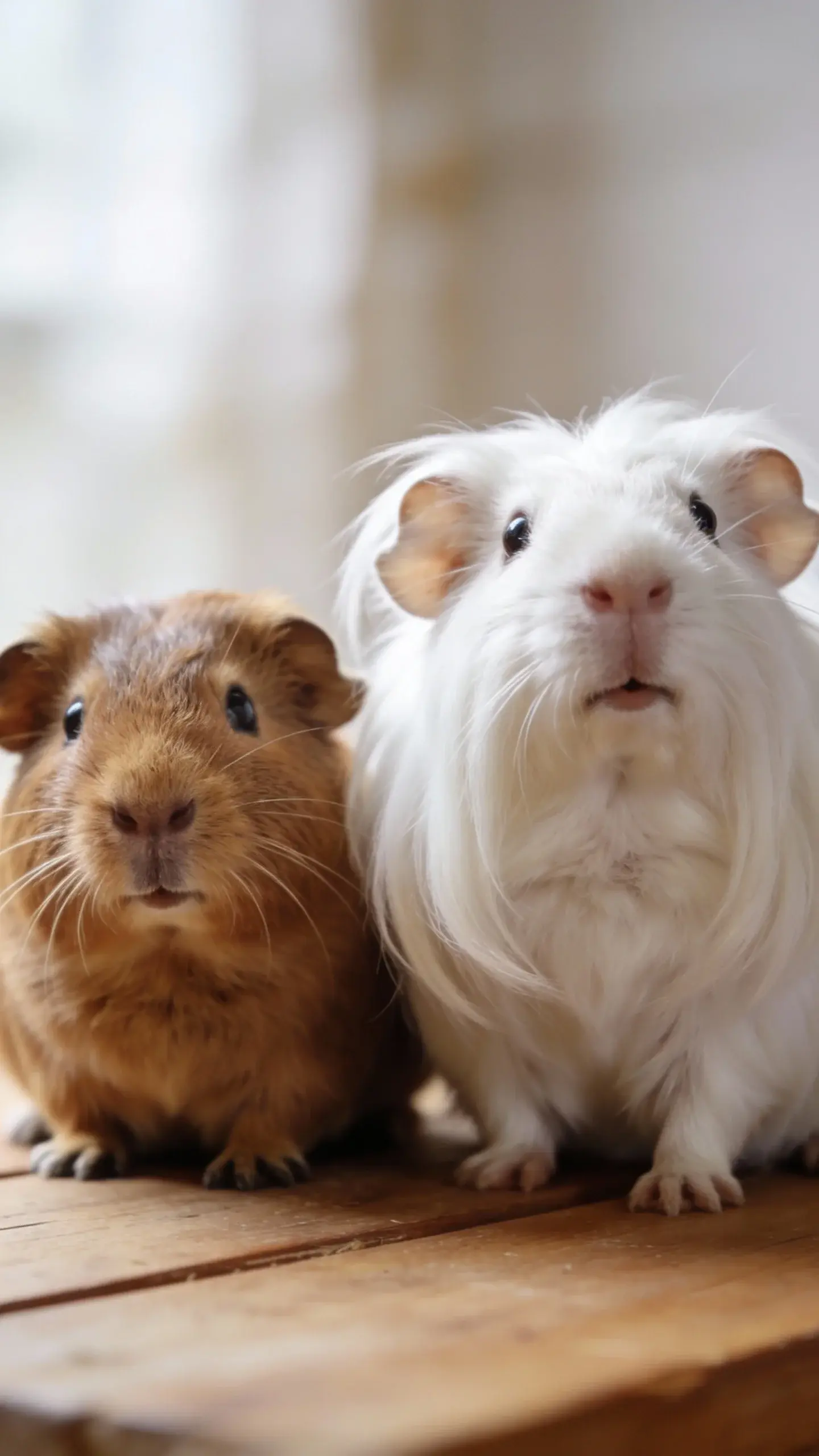 Top view large single-level cage with solid floor