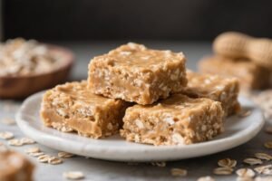 Peanut Butter & Oatmeal Dog Treats: Healthy Homemade Squares - Simple, Wholesome Bites