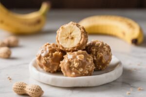 Peanut Butter & Banana Dog Treat Balls Dogs Love - Easy, No-Bake Bites