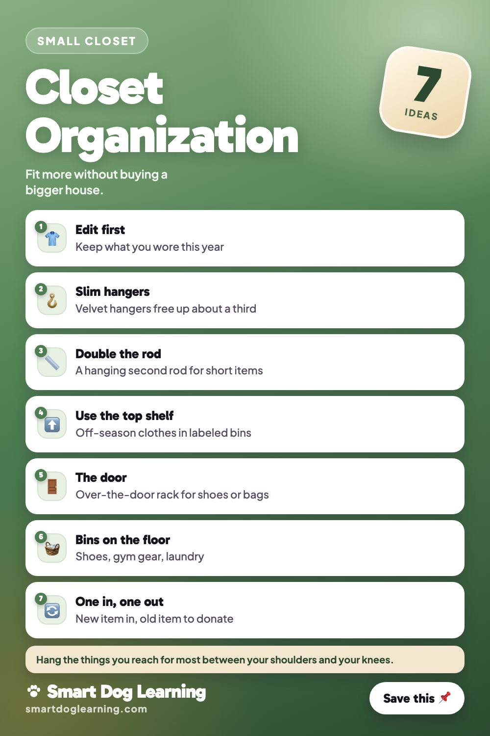 Closet Organization Ideas That Actually Fit a Small Closet