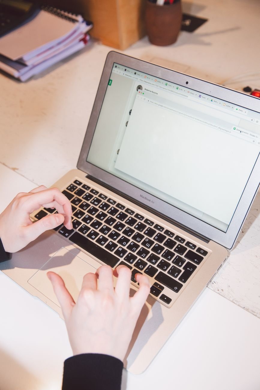 An email inbox open on a laptop screen