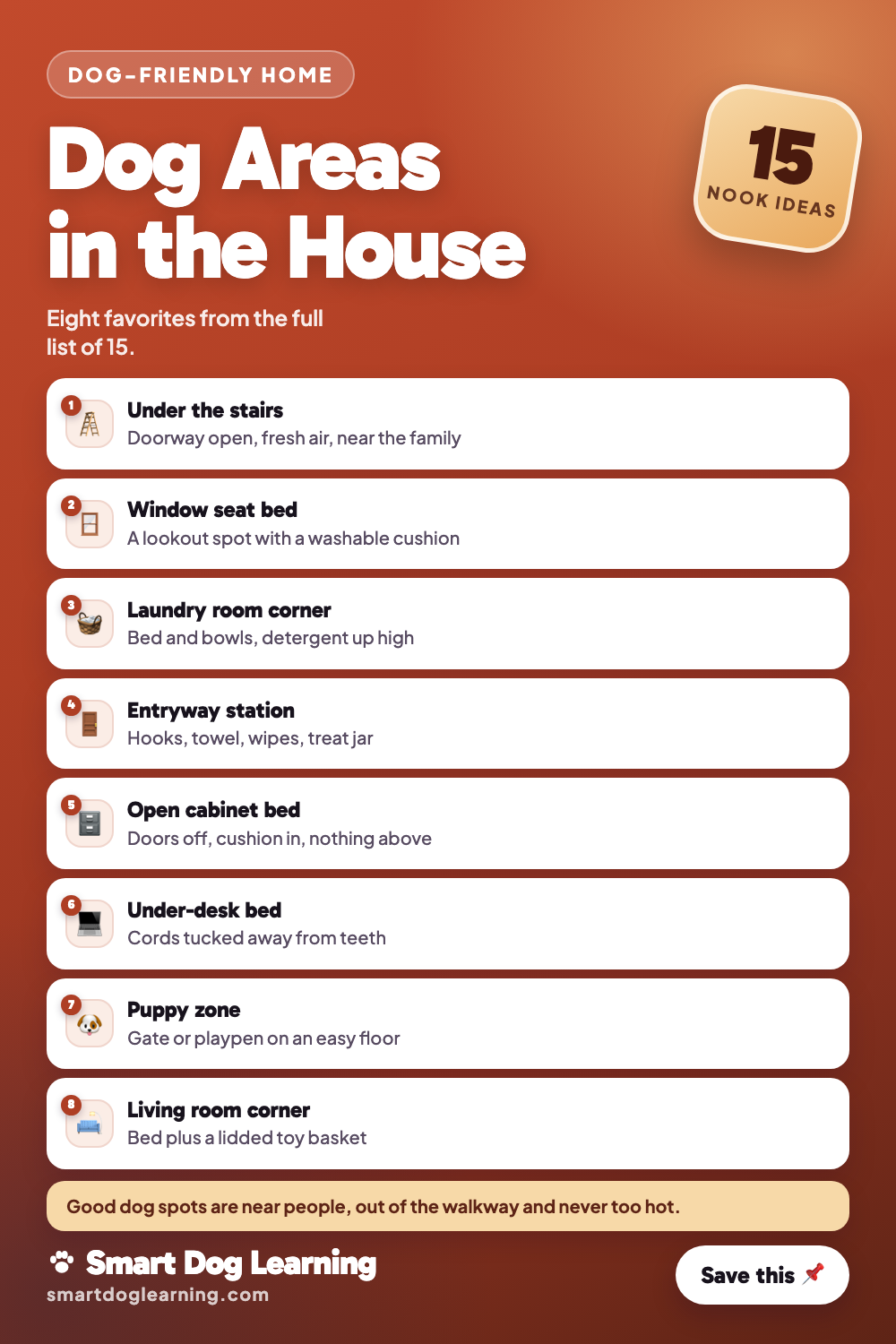 Dog Areas in the House: 15 Clever Dog Nook Ideas