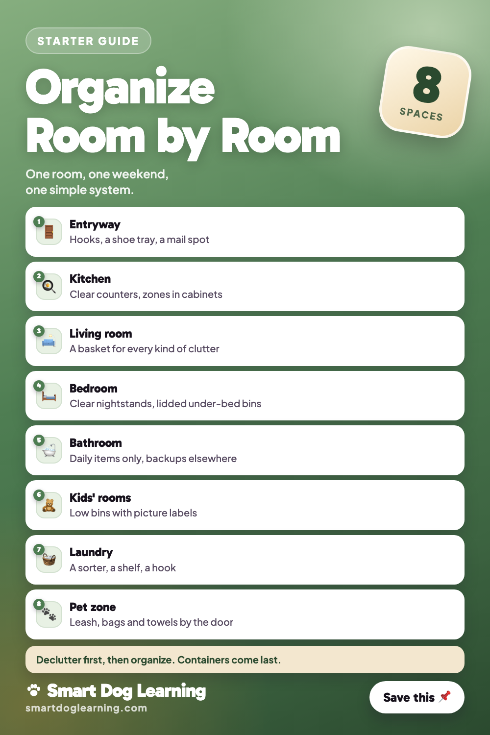 Home Organization Ideas: Room-by-Room Starter Guide
