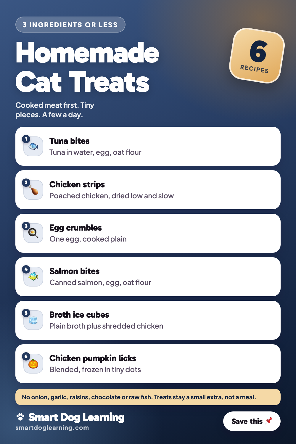 Easy Homemade Cat Treats (3 Ingredients or Less)