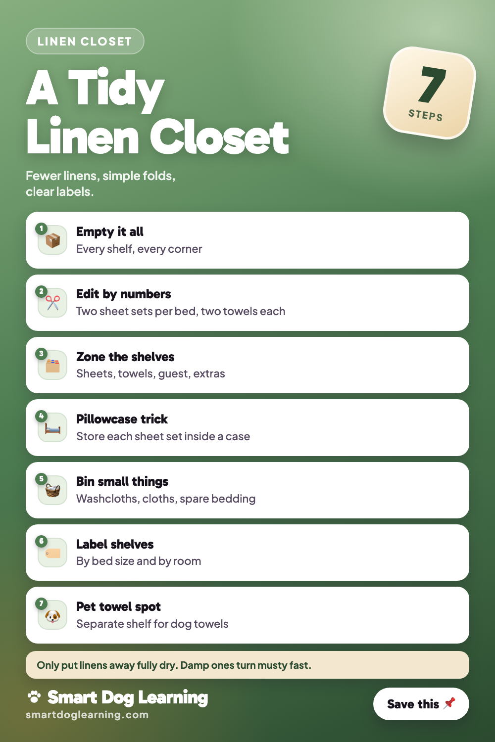 Linen Closet Organization: Fold, Label and Keep It Tidy