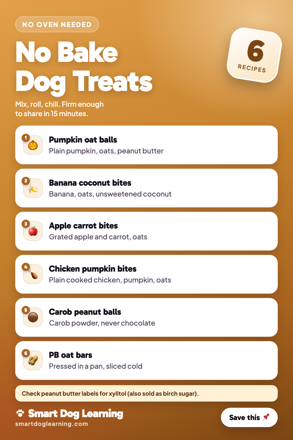 No Bake Dog Treats (Ready in 15 Minutes)