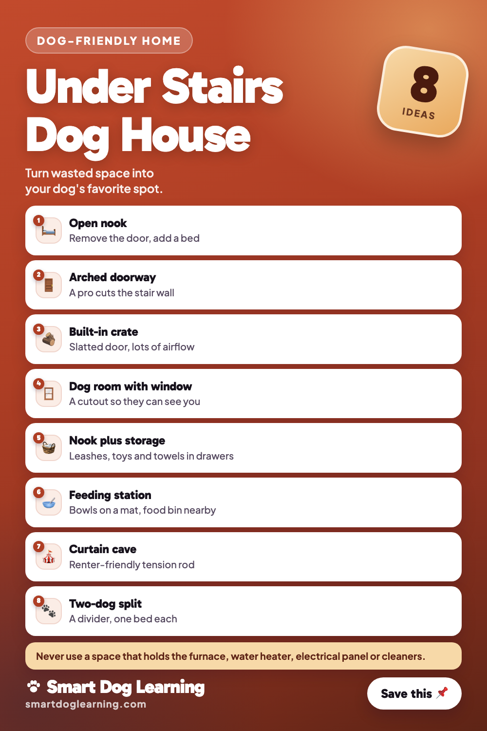 Under Stairs Dog House Ideas